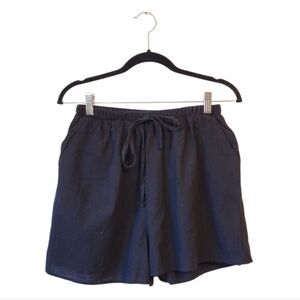 Bronzesnake Women's Black Bonnie Drawstring Shorts Size US M NWT